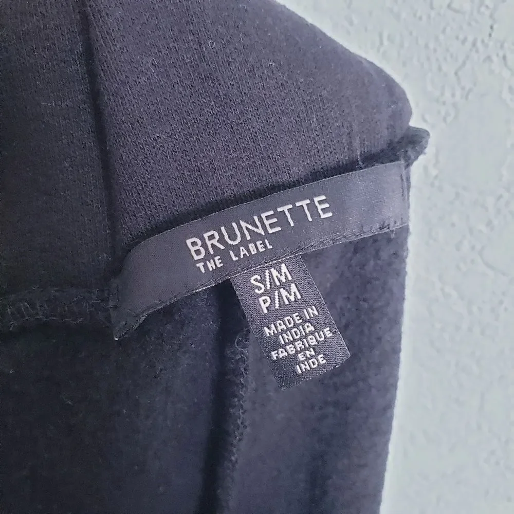 Brunette the Label Embroidered Black Jogger Sweatpants - Picture 7 of 7